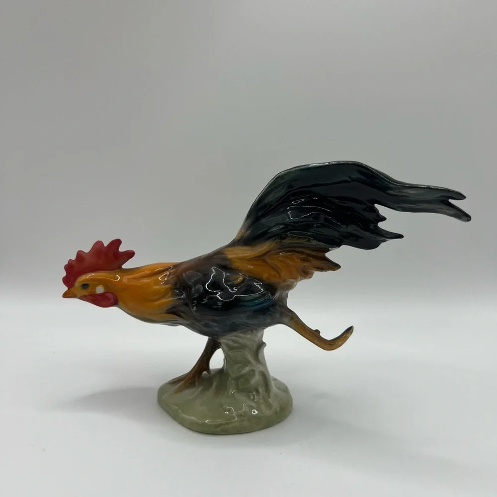 Goebel Hummel CV60 Running Haushahn Rooster Chicken Vintage Collectible Figurine